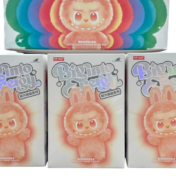 Pop Mart Big Into Energy Vinyl Plush Pendant Blind Box Set labubu - Picture 2 of 5